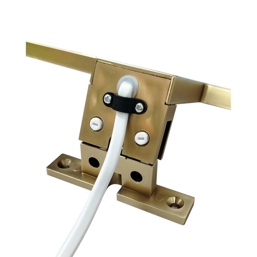 Iluminación LED para espejos de baño LED/8W/230V 4000K 50 cm IP44 dorado mate