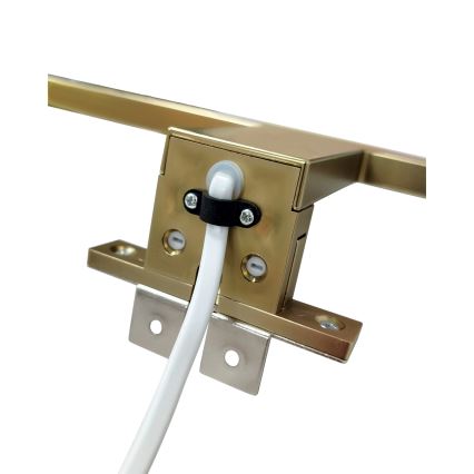 Iluminación LED para espejos de baño LED/8W/230V 4000K 50 cm IP44 dorado mate