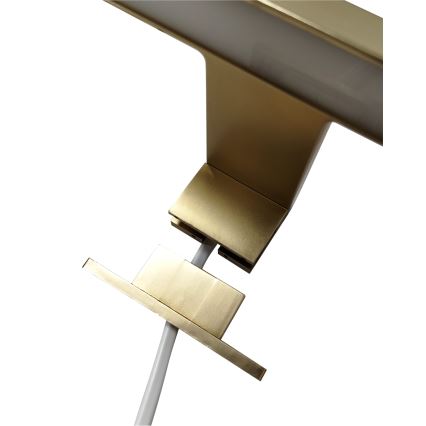 Iluminación LED para espejos de baño LED/8W/230V 4000K 50 cm IP44 dorado mate