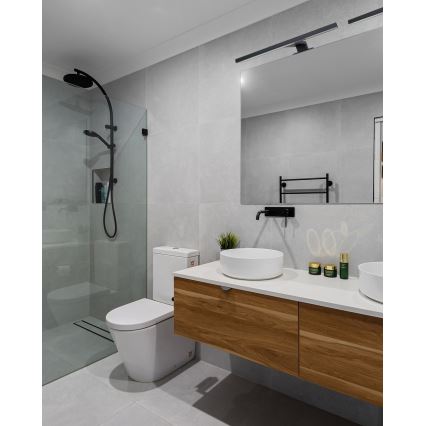 Iluminación LED para espejos de baño LED/8W/230V 4000K 50 cm IP44 negro
