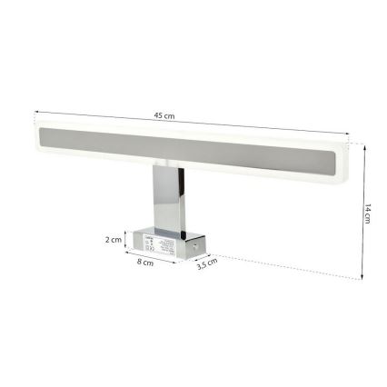 Iluminación LED para espejos de baño RAIN LED/10W/230V IP44