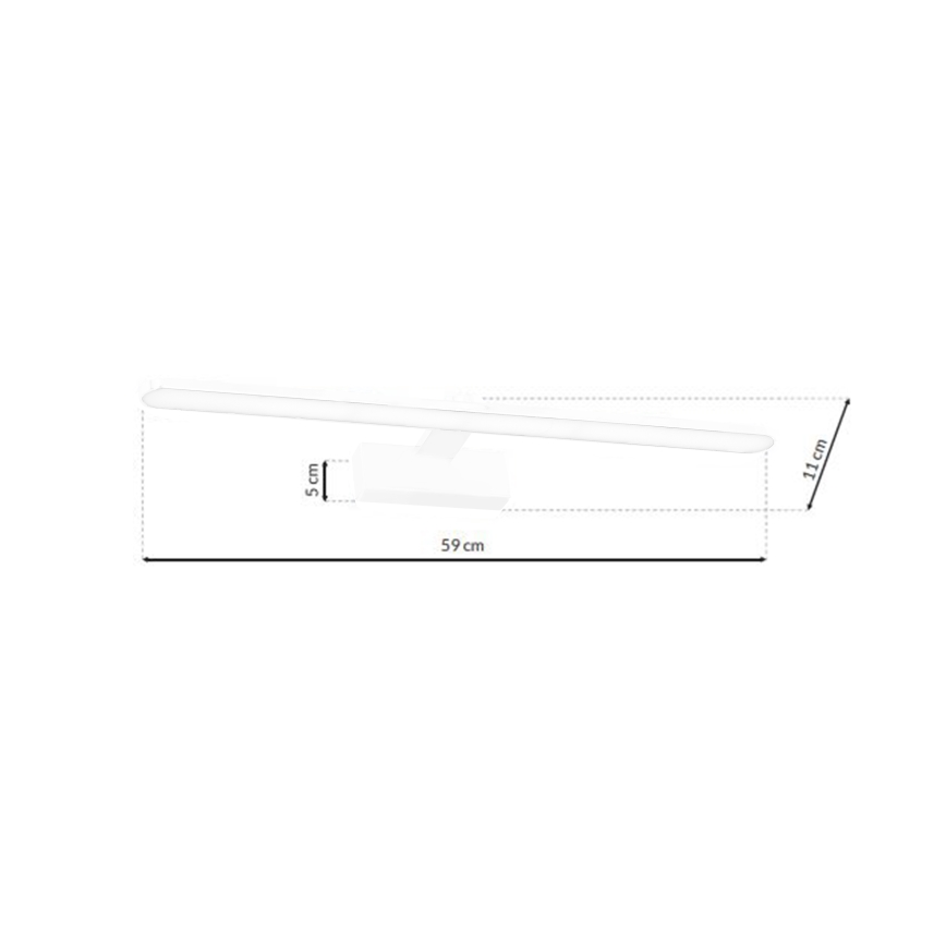 Iluminación LED para espejos de baño SPLASH LED/12W/230V IP44