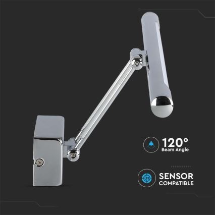 Iluminación LED para espejos LED/13W/230V 3000K 64cm cromo