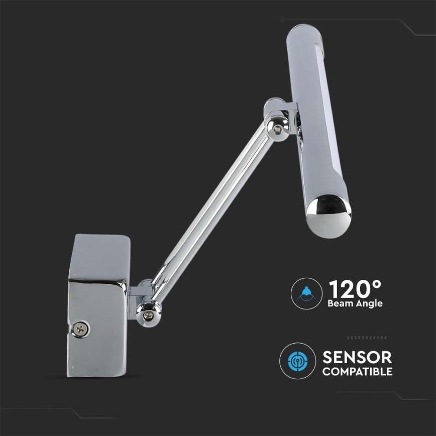 Iluminación LED para espejos LED/9W/230V 3000K 50cm cromo brillante