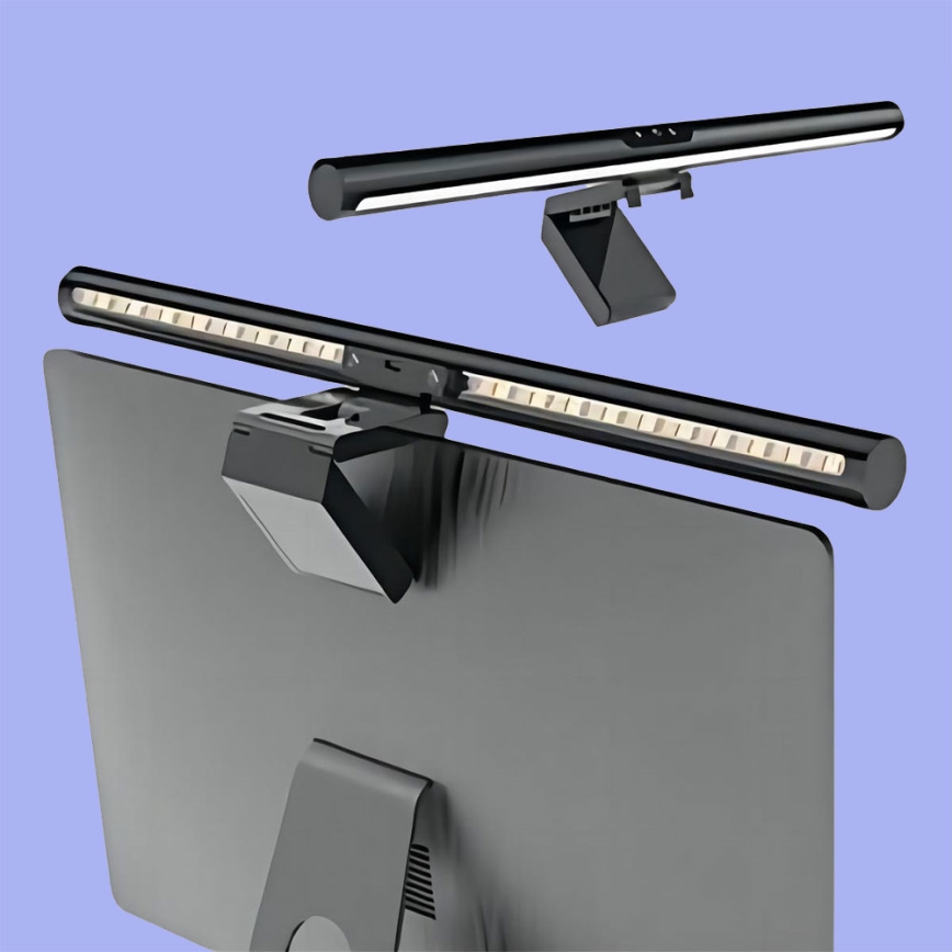 Iluminación LED regulable para monitor táctil LED/5W/5V 3000/4000/5000/6000K 42 cm negro