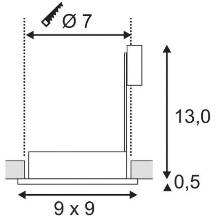 Iluminación para el baño FGL OUT 1xGU10/35W/230V IP44