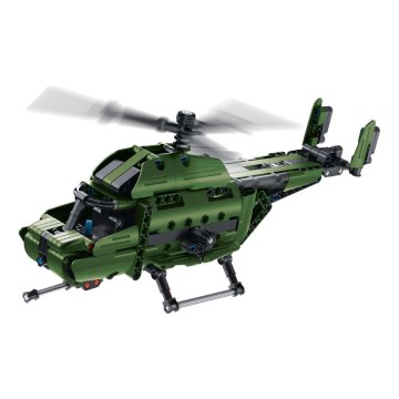 iM.Master - Kit de construcción 2 en 1: helicóptero con accionamiento mecánico, 393 piezas