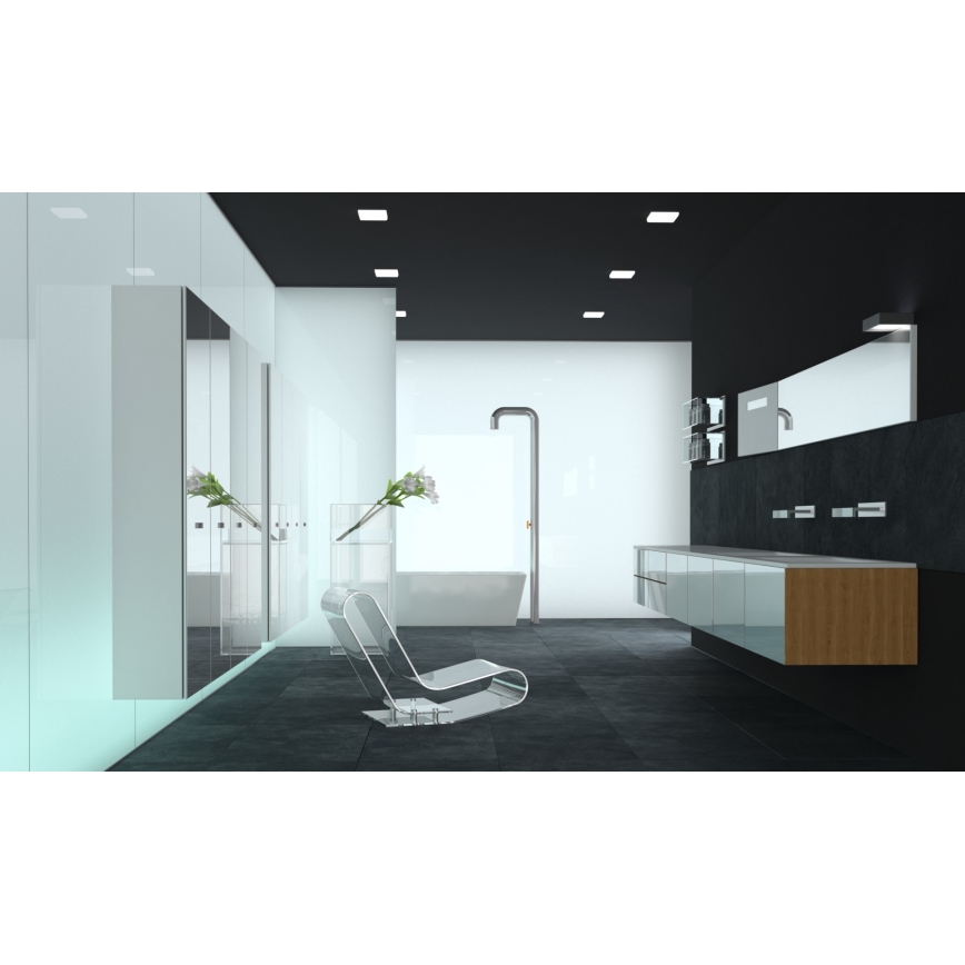 Lámpara empotrada LED para baños LED/24W/230V 2700-6500K IP44 cuadrado