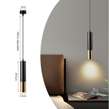 Lámpara colgante PUNTO 1xGU10/9W/230V