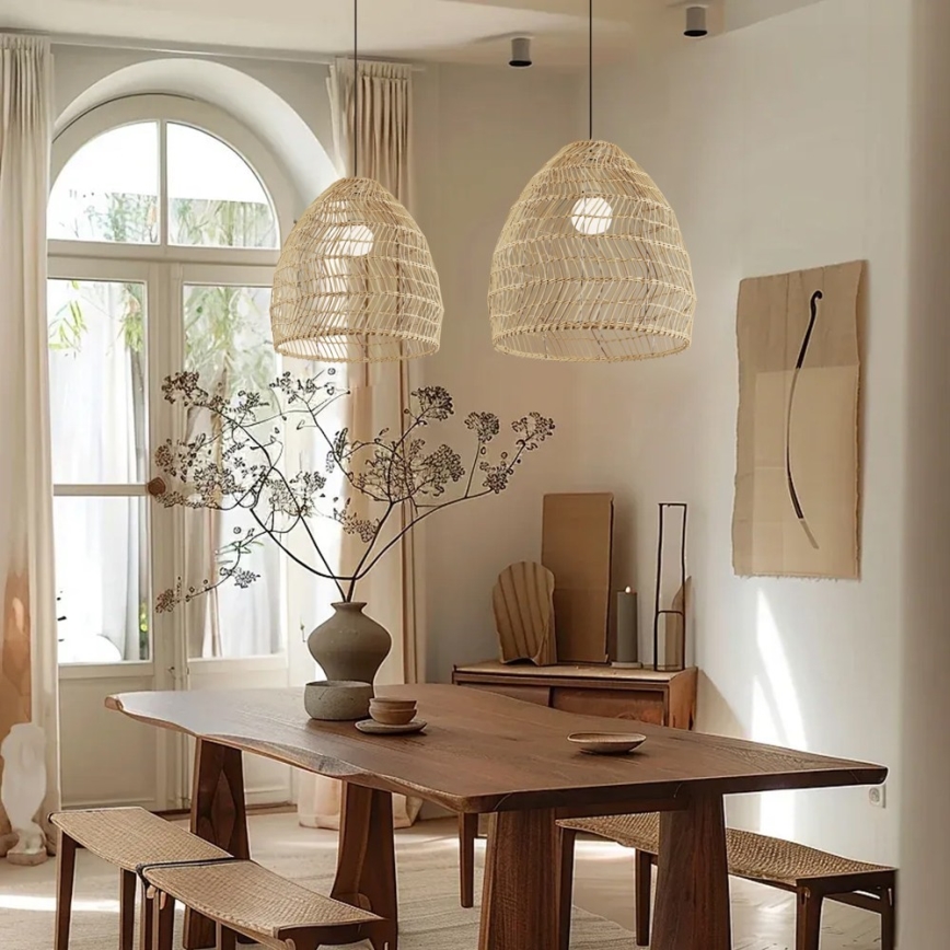 Lámpara colgante con cable BOHO DELICADO 1xE27/40W/230V Ø 38 cm