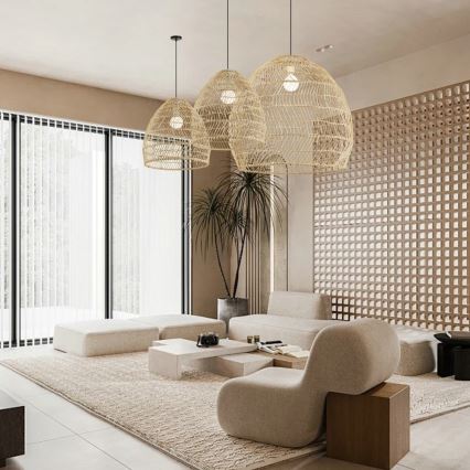 Lámpara colgante con cable BOHO DELICADO 1xE27/40W/230V Ø 38 cm