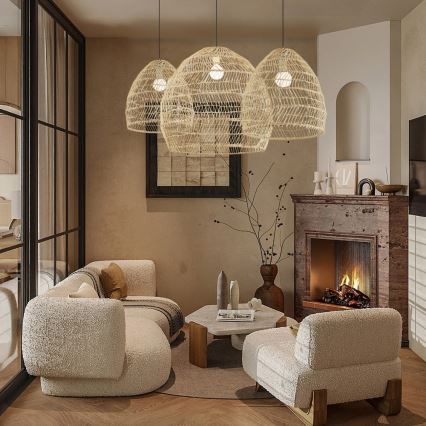 Lámpara colgante con cable BOHO DELICADO 1xE27/40W/230V Ø 38 cm