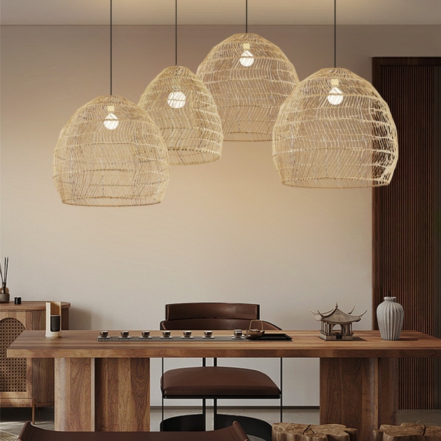 Lámpara colgante en cable BOHO DELICADO 1xE27/40W/230V Ø 60 cm