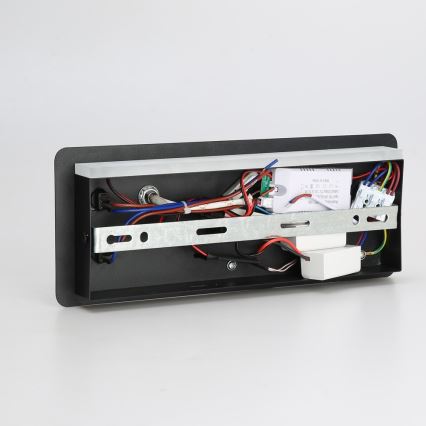 Immax 08288L - Foco LED de pared con estante, puerto USB y carga inalámbrica Be PREPARE LED/3W/230V + LED/3W negro