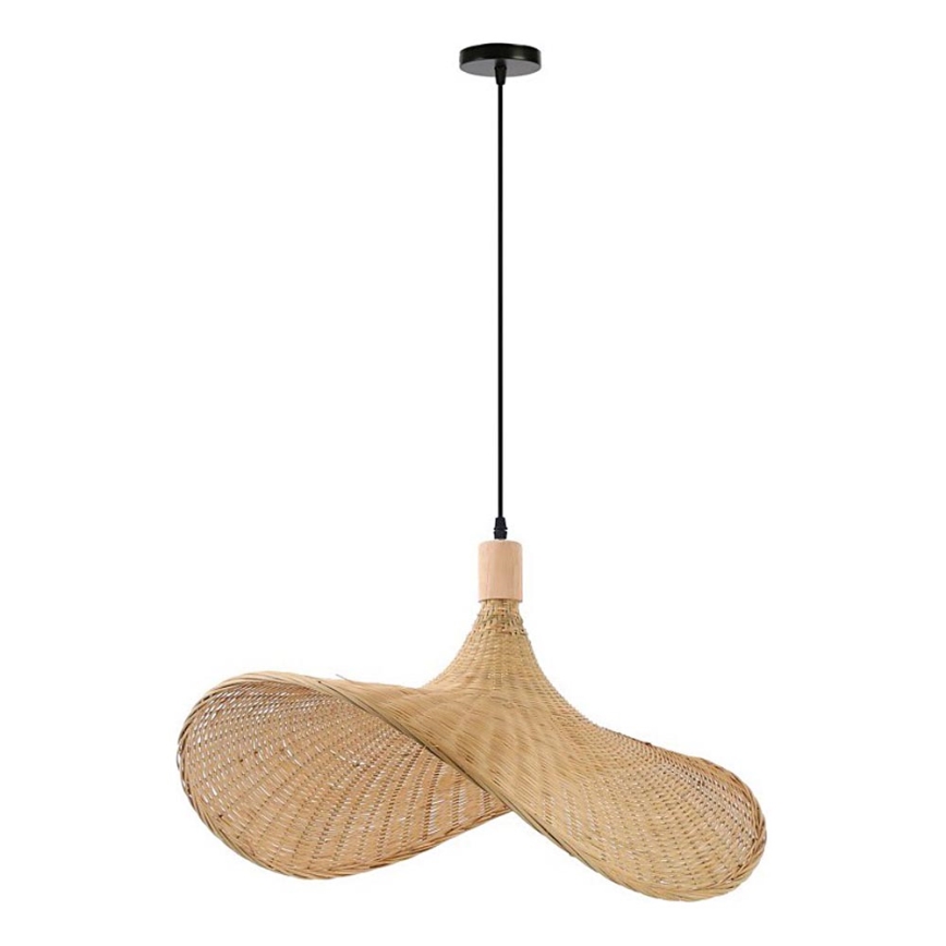 Immax 08289L - Lámpara colgante SOMBRERO 1xE27/40W/230V diá. 70 cm ratán