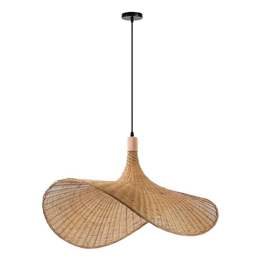 Immax 08290L - Lámpara colgante SOMBRERO 1xE27/40W/230V diá. 80 cm ratán