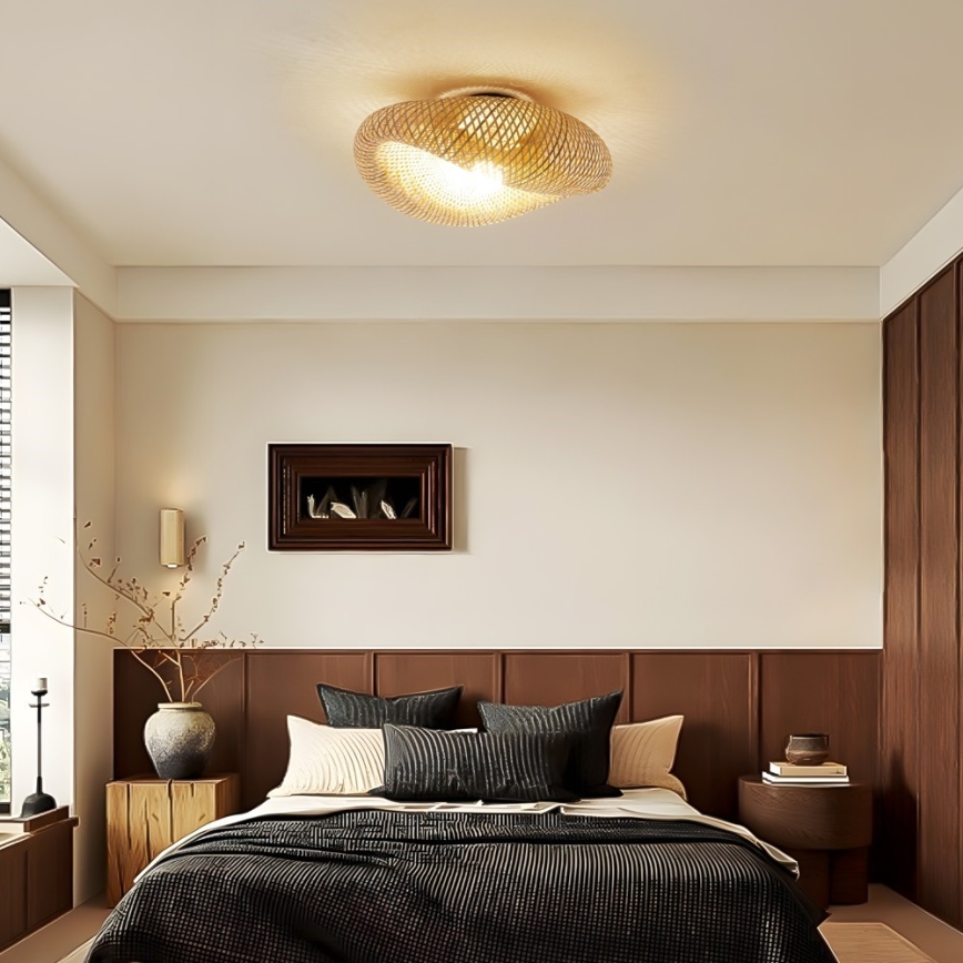 Lámpara de techo BOHO HILO 1xE27/40W/230V, de 60 cm de diámetro