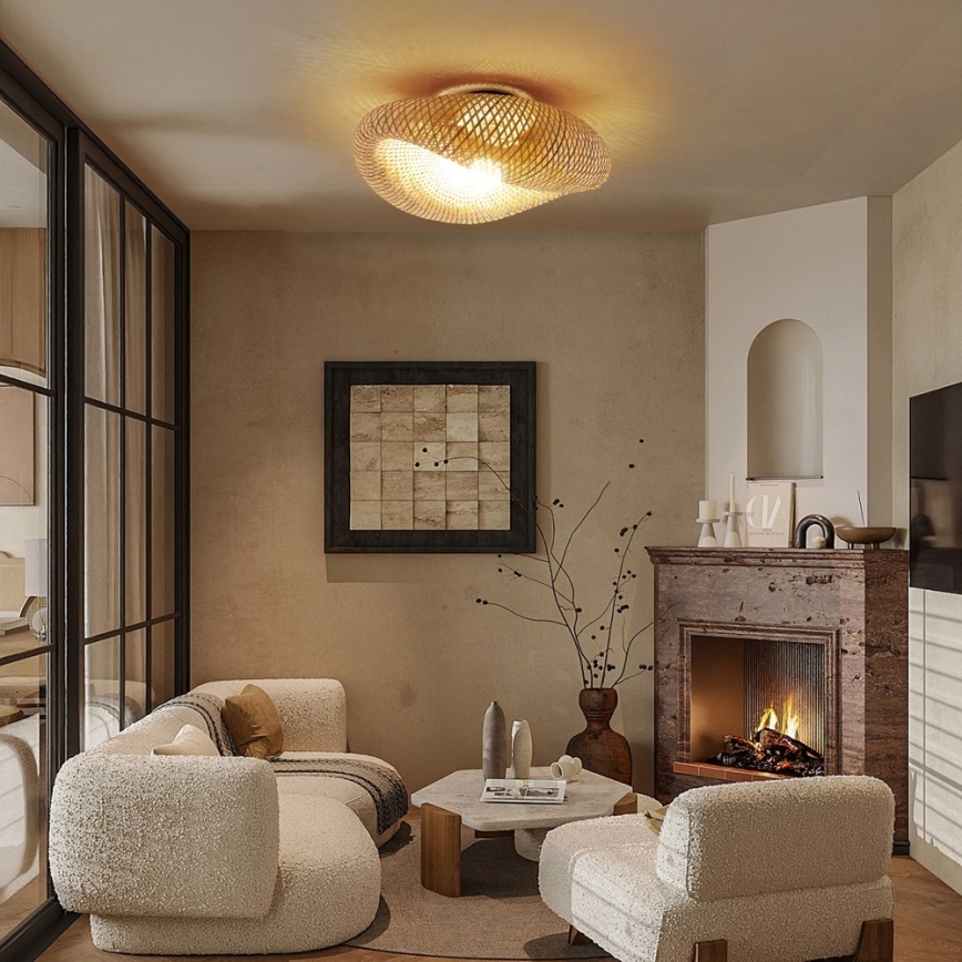 Lámpara de techo BOHO HILO 1xE27/40W/230V, de 60 cm de diámetro