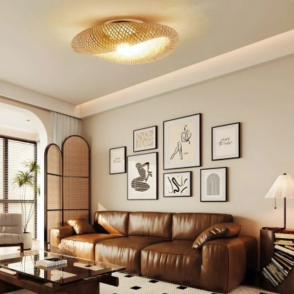 Lámpara de techo BOHO HILO 1xE27/40W/230V Ø 80 cm