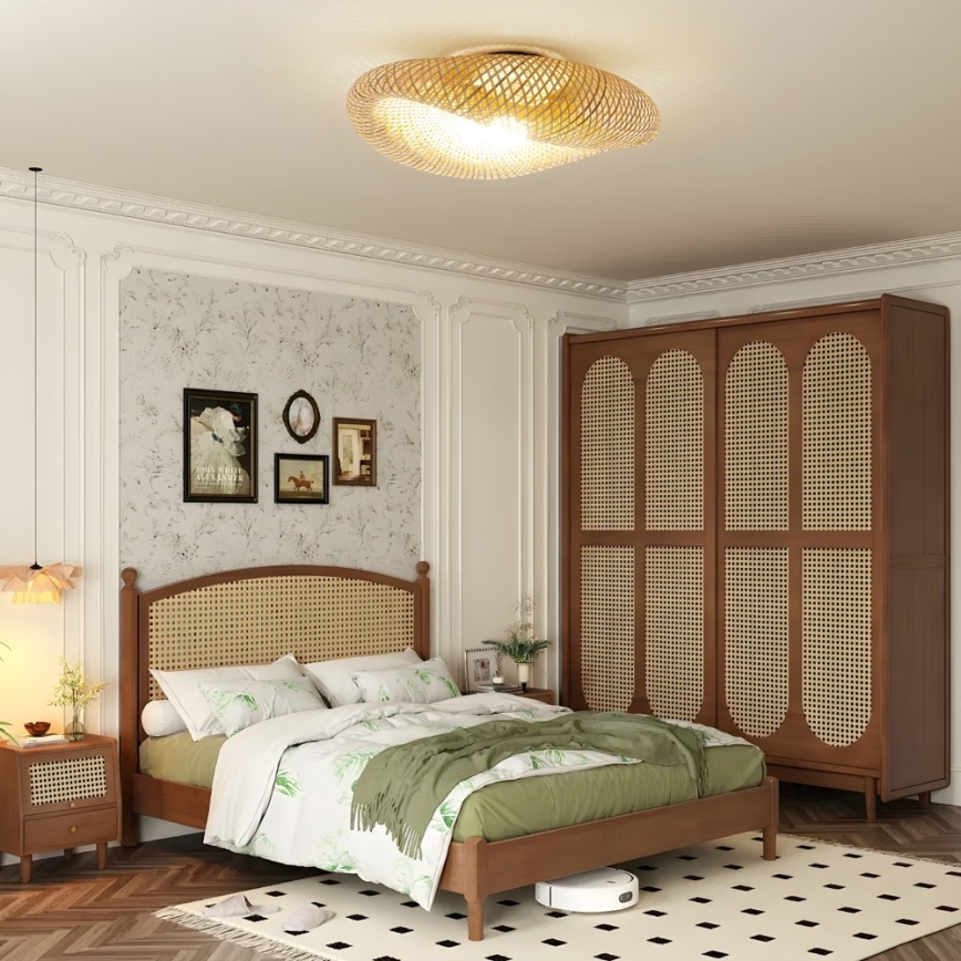 Lámpara de techo BOHO HILO 1xE27/40W/230V Ø 80 cm