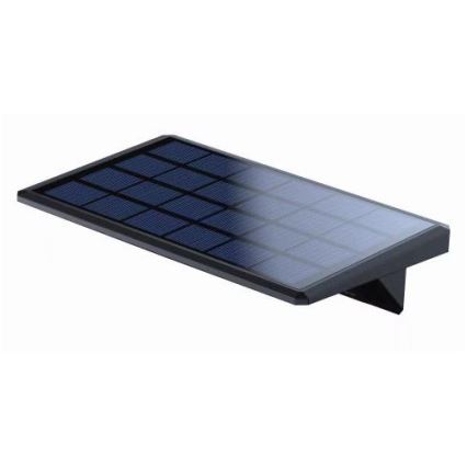 Aplique LED solar con sensor LED/2,6W/5,5V IP65 1800 mAh negro