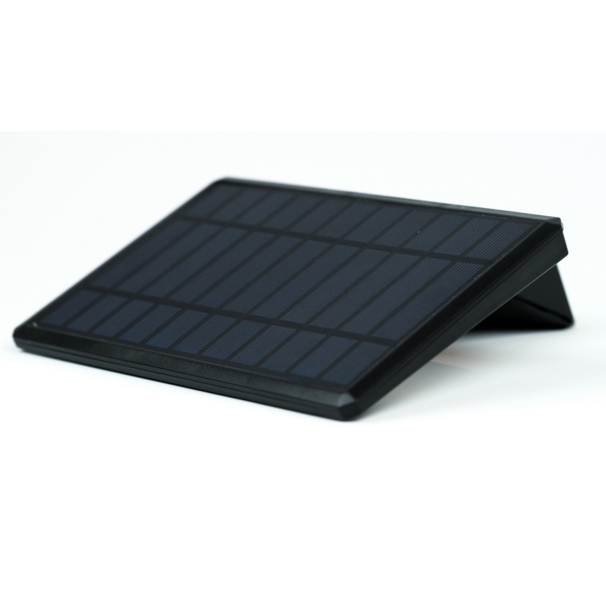 Aplique LED solar con sensor LED/2,6W/5,5V IP65 1800 mAh negro