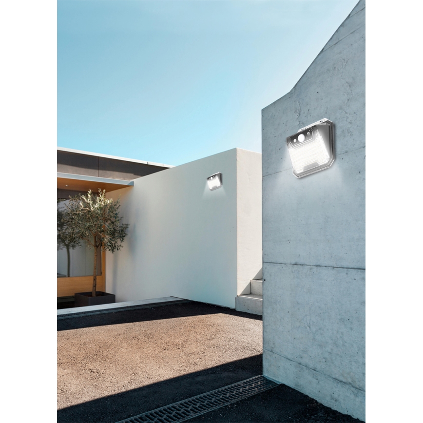 Aplique LED solar con sensor LED/3W/5,5V IP65 1200 mAh