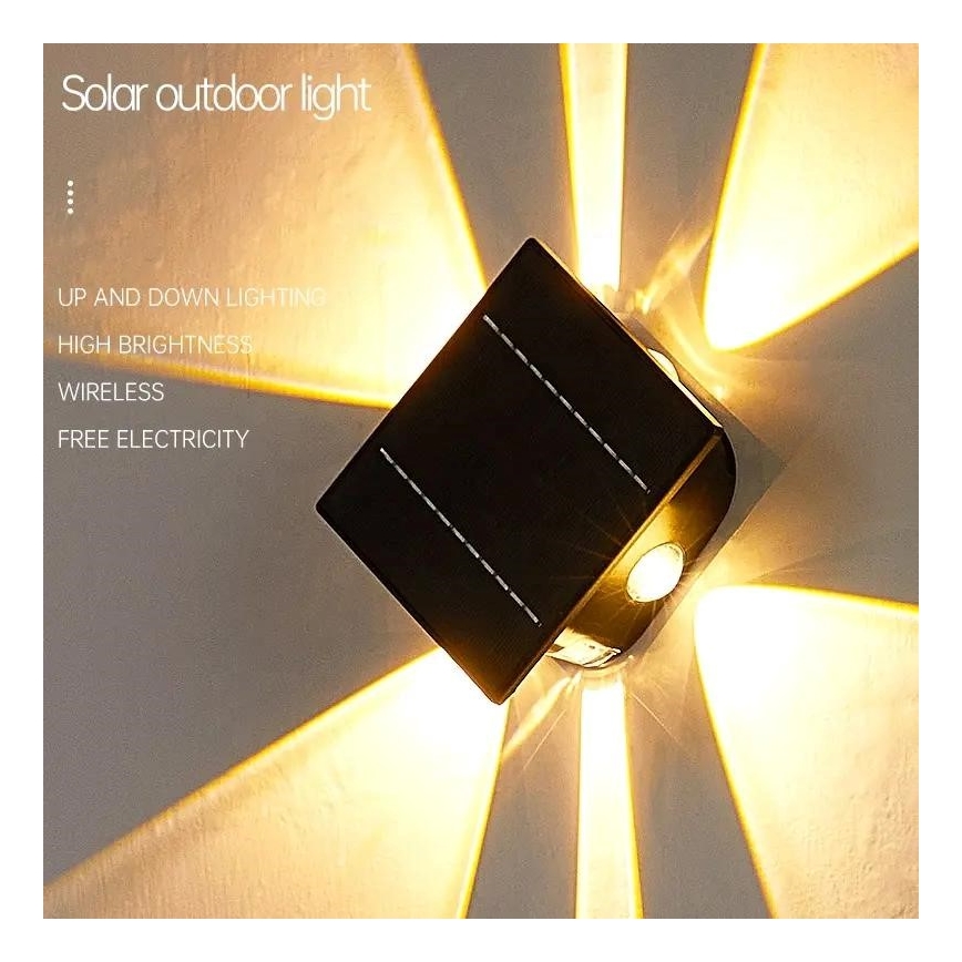 Aplique LED solar con sensor LED/2W/5V IP54 1300 mAh