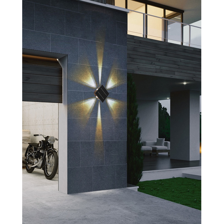Aplique LED solar con sensor LED/2W/5V IP54 1300 mAh