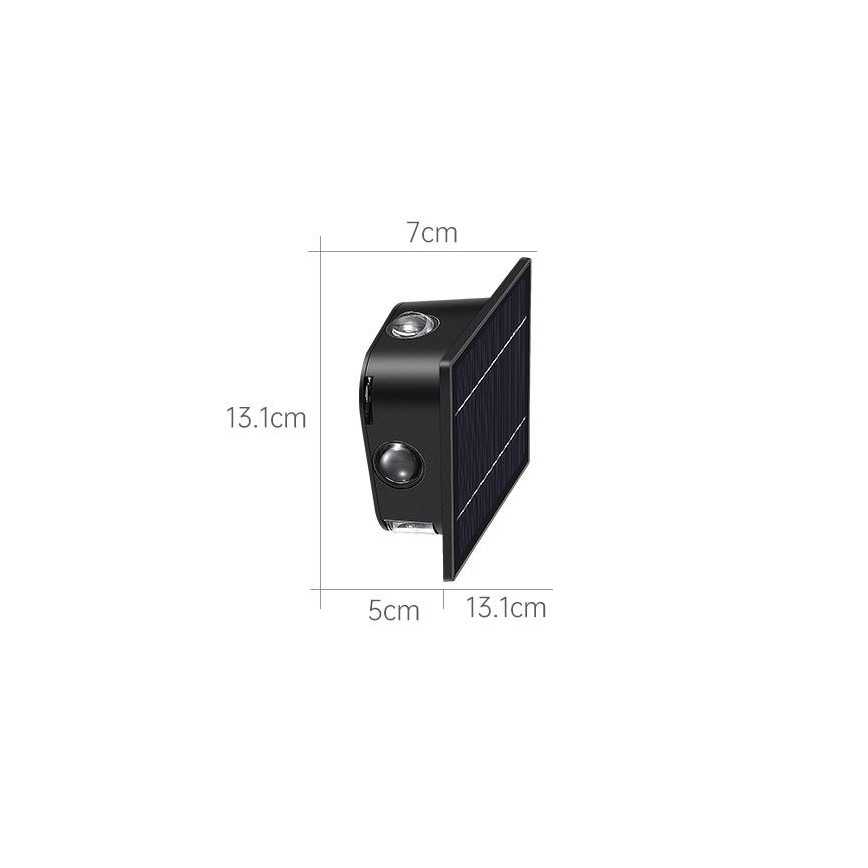 Aplique LED solar con sensor LED/2W/5V IP54 1300 mAh