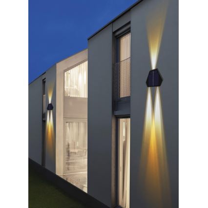 Aplique LED solar con sensor LED/2W/5V IP54 1300 mAh