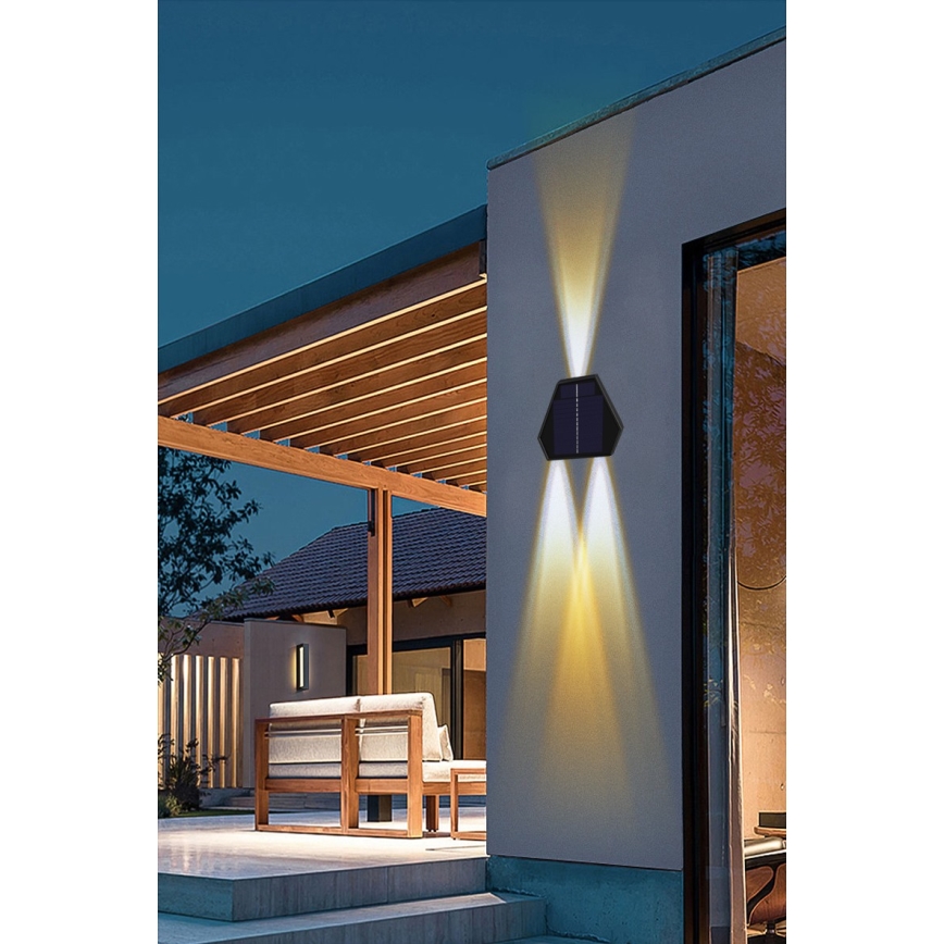 Aplique LED solar con sensor LED/2W/5V IP54 1300 mAh