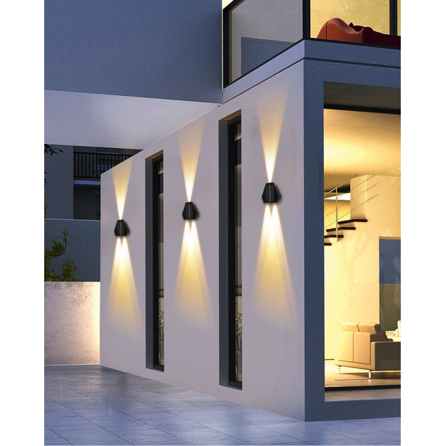Aplique LED solar con sensor LED/2W/5V IP54 1300 mAh