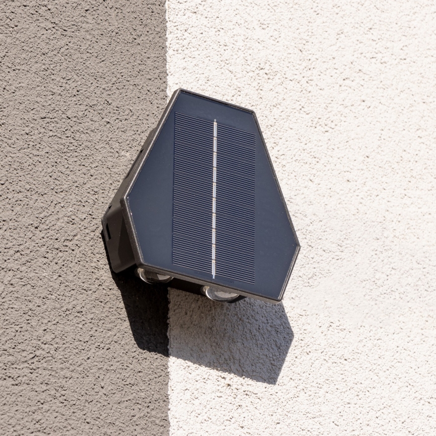 Aplique LED solar con sensor LED/2W/5V IP54 1300 mAh
