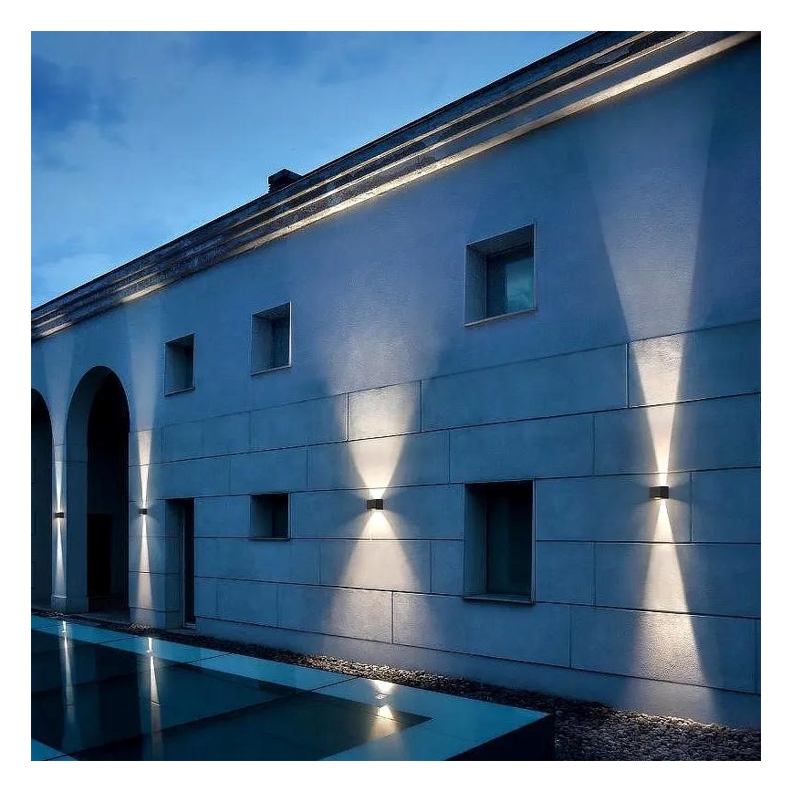 Lámpara de pared solar LED con sensor LED/2W/5V IP54 1300 mAh