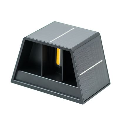 Lámpara de pared solar LED con sensor LED/2W/5V IP54 1300 mAh
