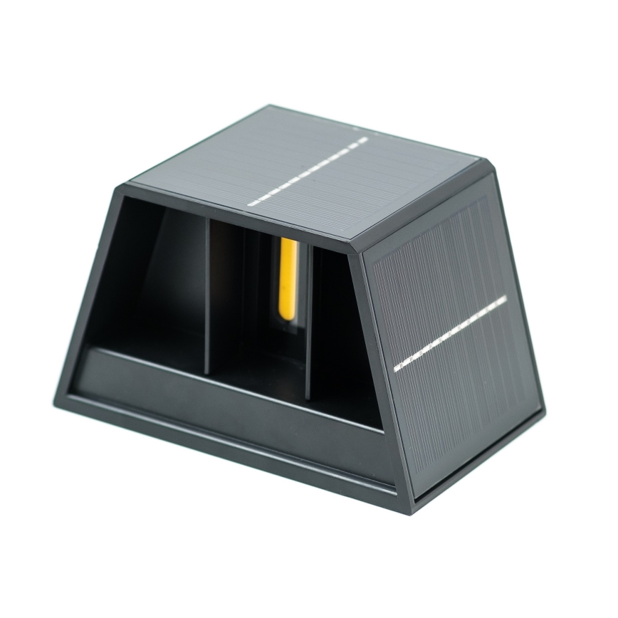 Lámpara de pared solar LED con sensor LED/2W/5V IP54 1300 mAh