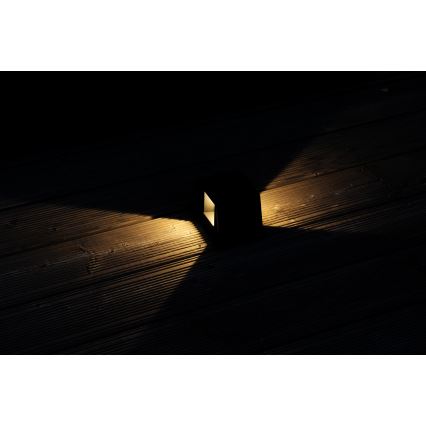 Lámpara de pared solar LED con sensor LED/2W/5V IP54 1300 mAh