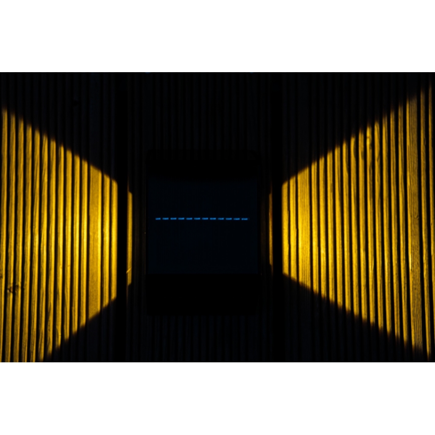 Lámpara de pared solar LED con sensor LED/2W/5V IP54 1300 mAh