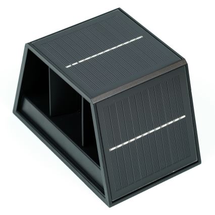 Lámpara de pared solar LED con sensor LED/2W/5V IP54 1300 mAh