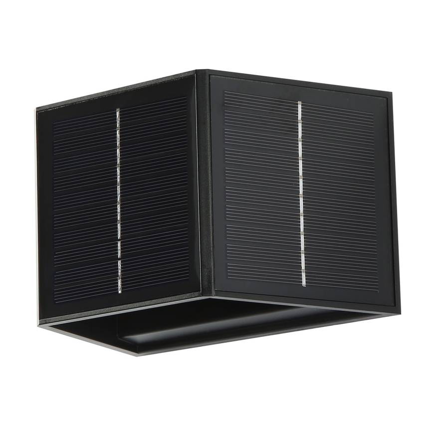 Lámpara de pared solar LED con sensor LED/2W/5V IP54 1300 mAh