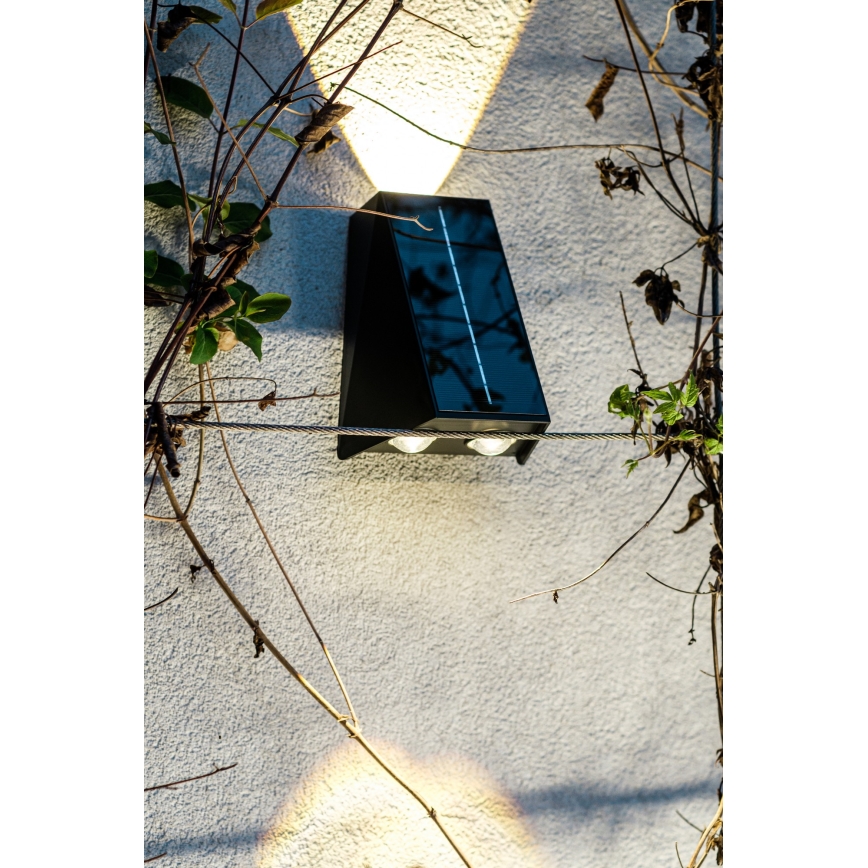 Aplique LED solar con sensor LED/2W/5V IP54 1300 mAh