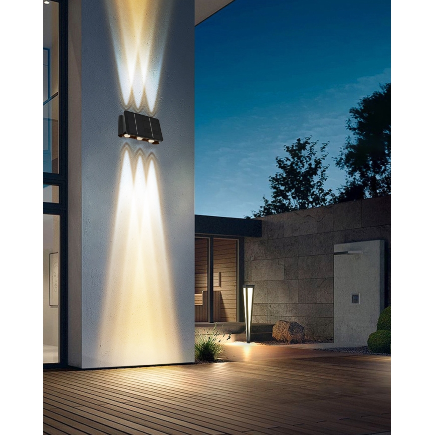 Aplique LED solar con sensor LED/2W/5V IP54 1300 mAh