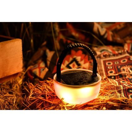 Lámpara solar portátil recargable LED RGB con cadena LED LED/10W/5V 3600 mAh IP65 3600 mAh