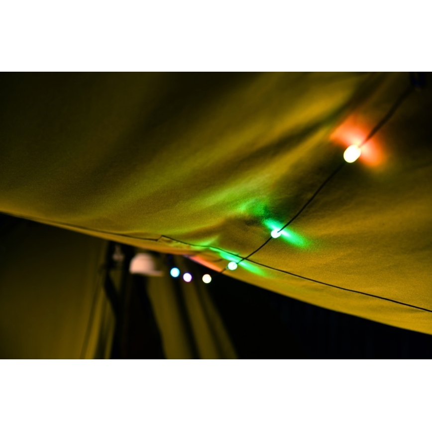 Lámpara solar portátil recargable LED RGB con cadena LED LED/10W/5V 3600 mAh IP65 3600 mAh