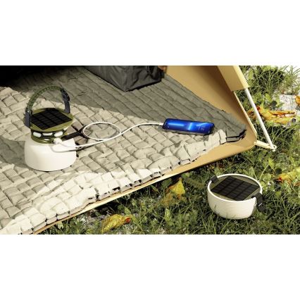 Lámpara solar portátil recargable LED RGB con cadena LED LED/10W/5V 3600 mAh IP65 3600 mAh