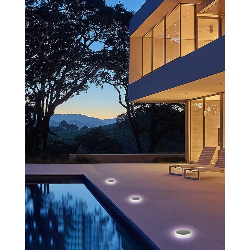 Iluminación solar LED para exterior con sensor LED/0,4W/3,2V IP54 500 mAh