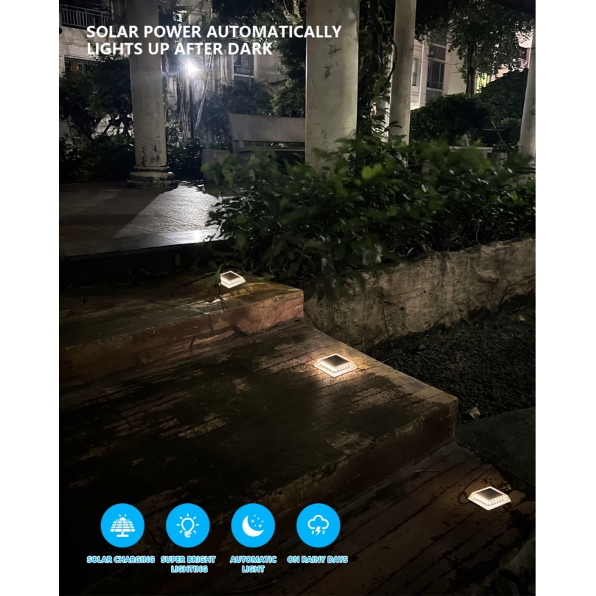 Iluminación solar LED para exterior con sensor LED/0,03W/1,2V IP54 800 mAh