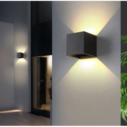 Immax 08510L - Aplique de pared exterior LED DICE LED/6W/230V 3000K IP65