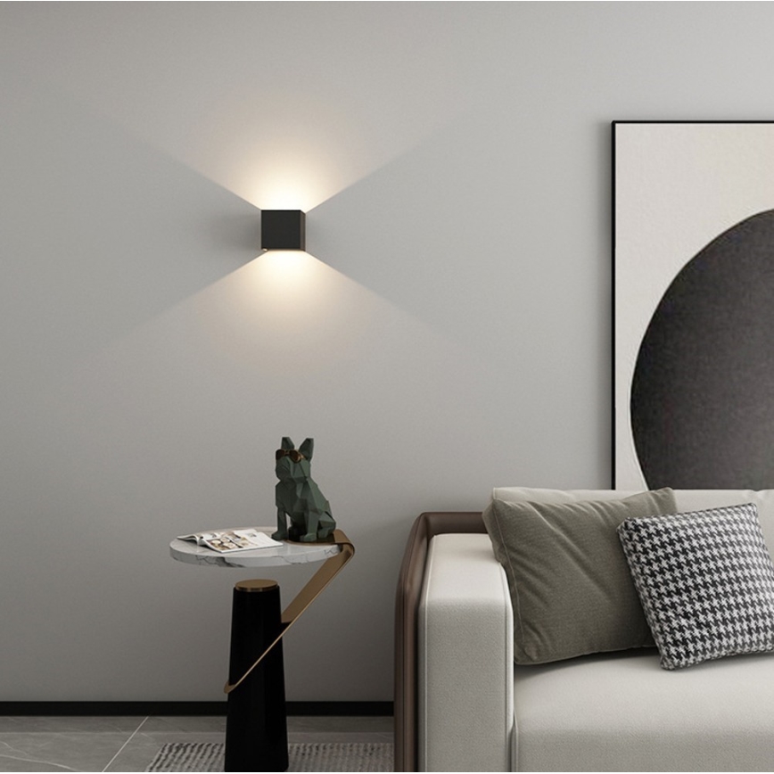 Immax 08510L - Aplique de pared exterior LED DICE LED/6W/230V 3000K IP65